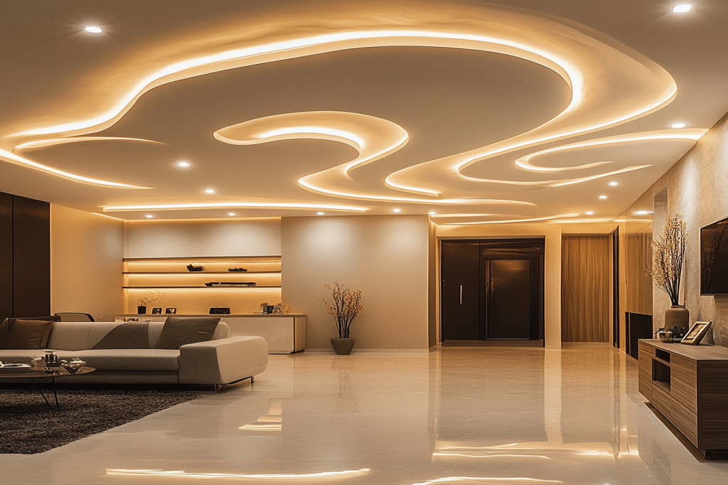 Gypsum False Ceiling Cost per Sq Ft in Gurgaon, Noida & Delhi: Avoid Hidden Wiring & Height Loss Traps